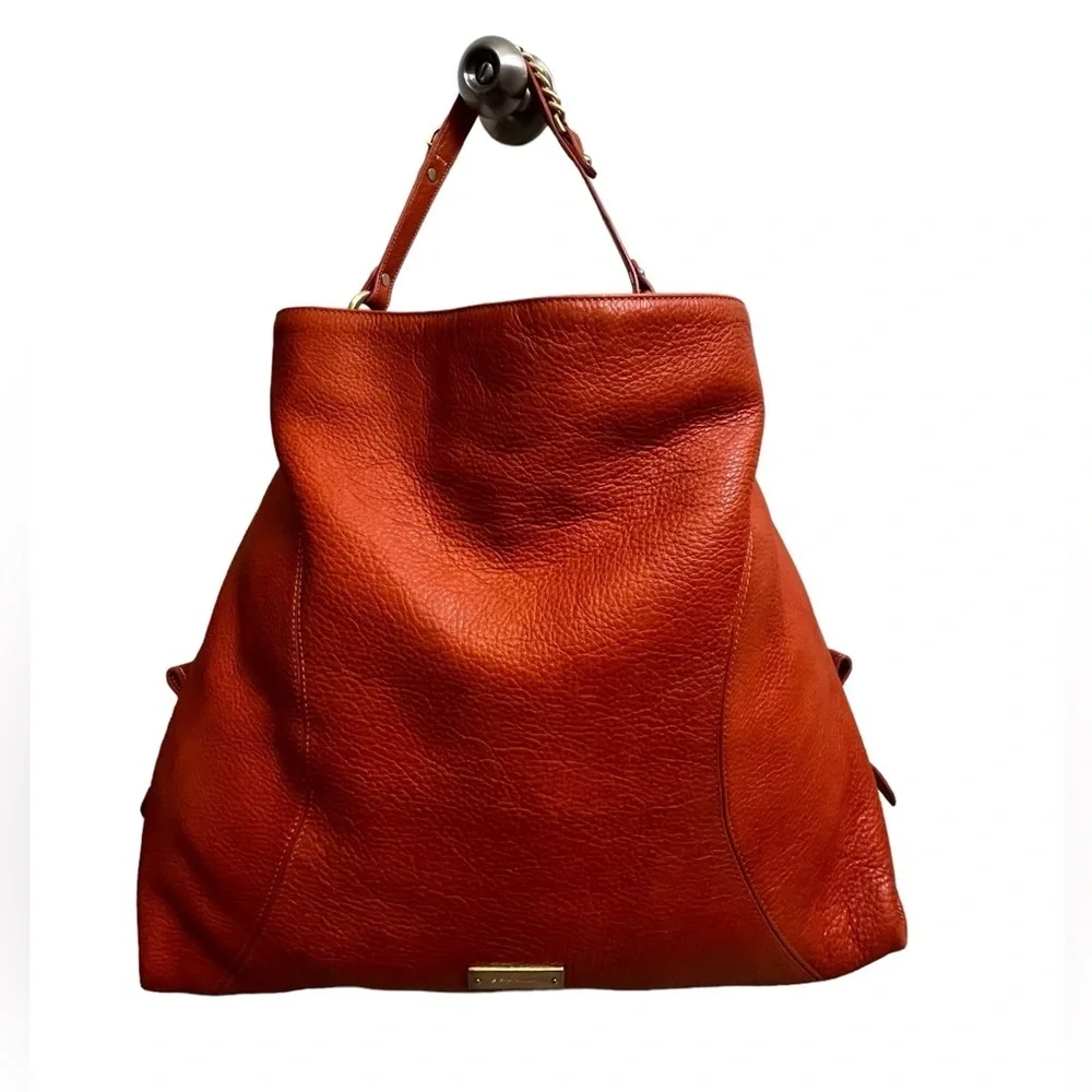 Brahmin orange shoulder women handbag
